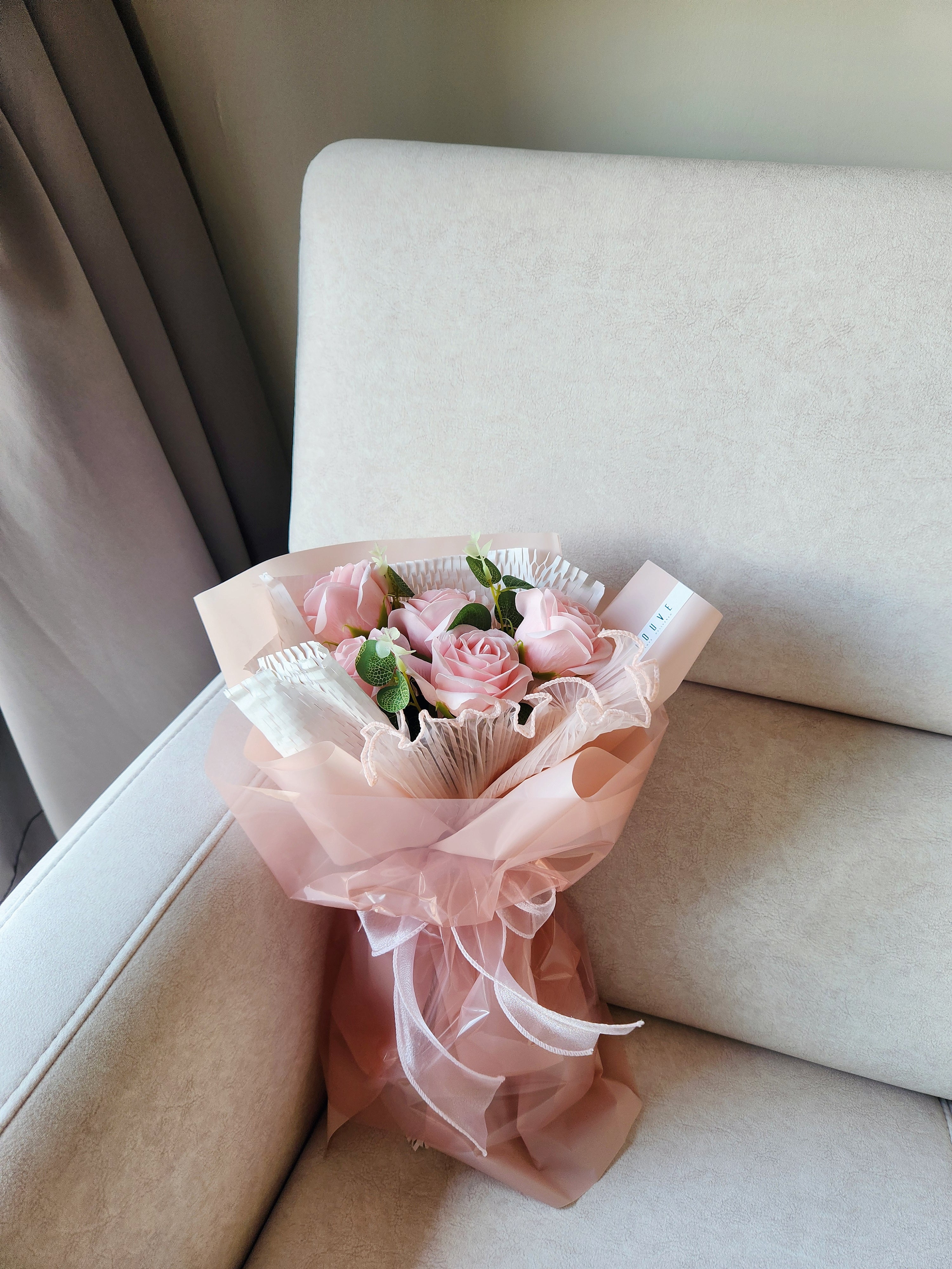 Pink Kisses Soap Flower Bouquet