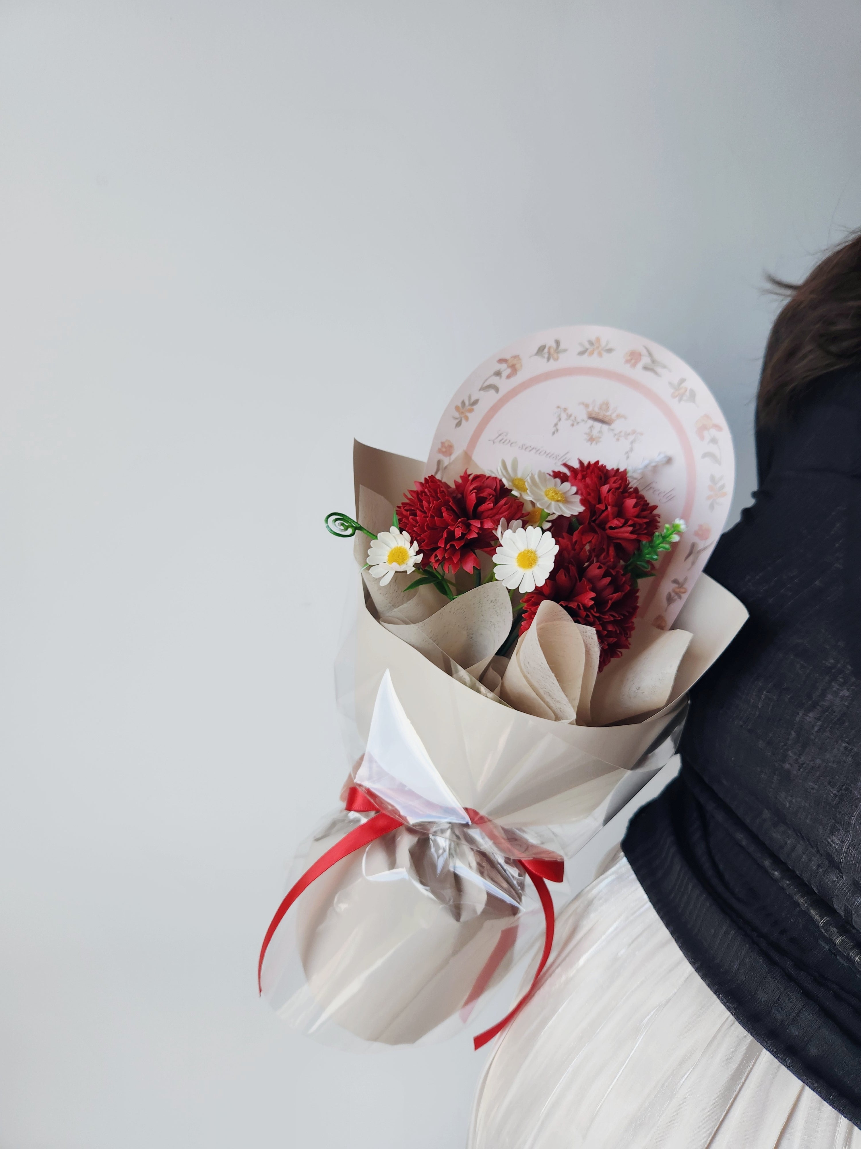 Mum's Rosy Hug Soap Flower Bouquet