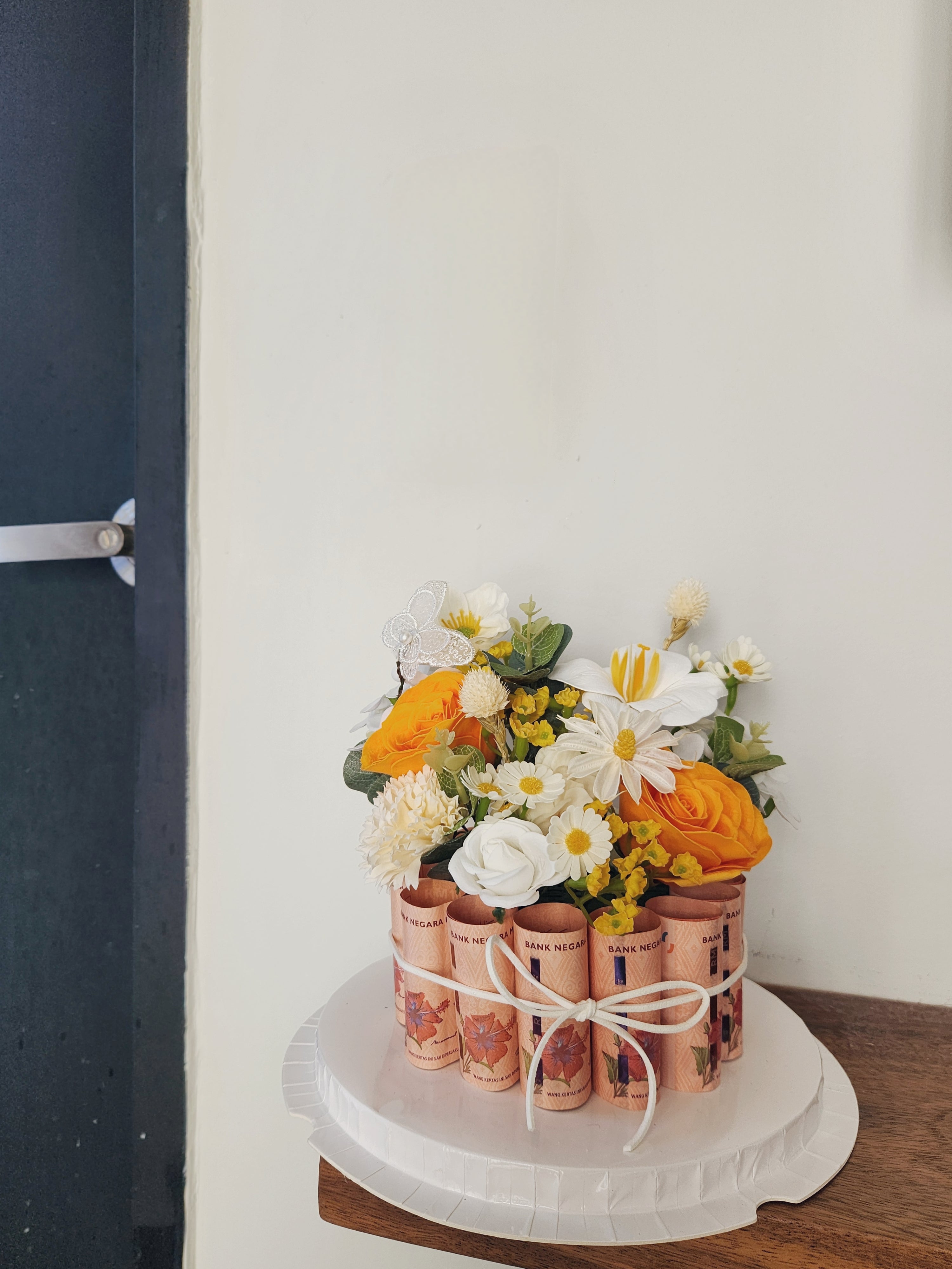 Golden Grace Flower Money Box