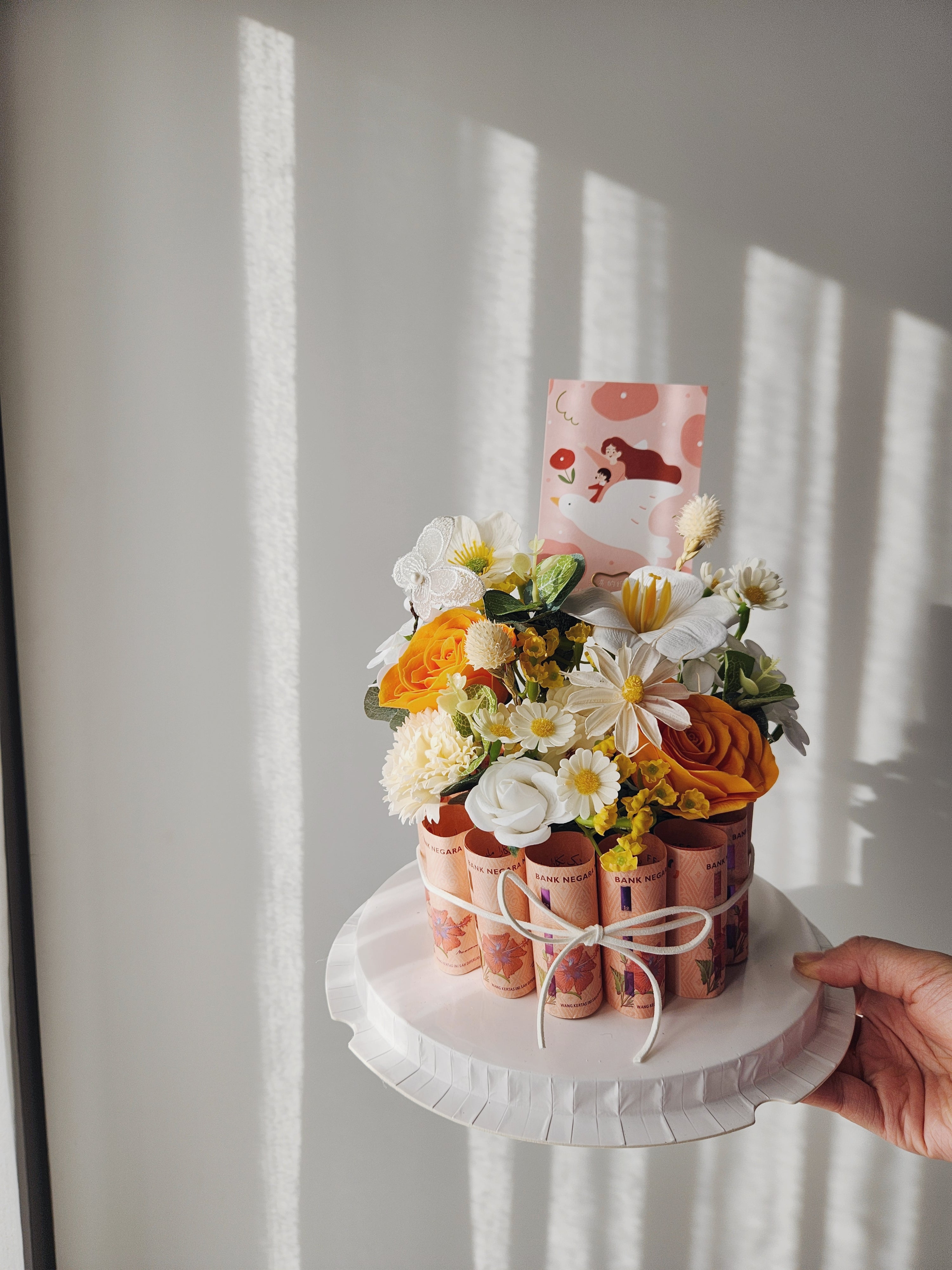 Golden Grace Flower Money Box