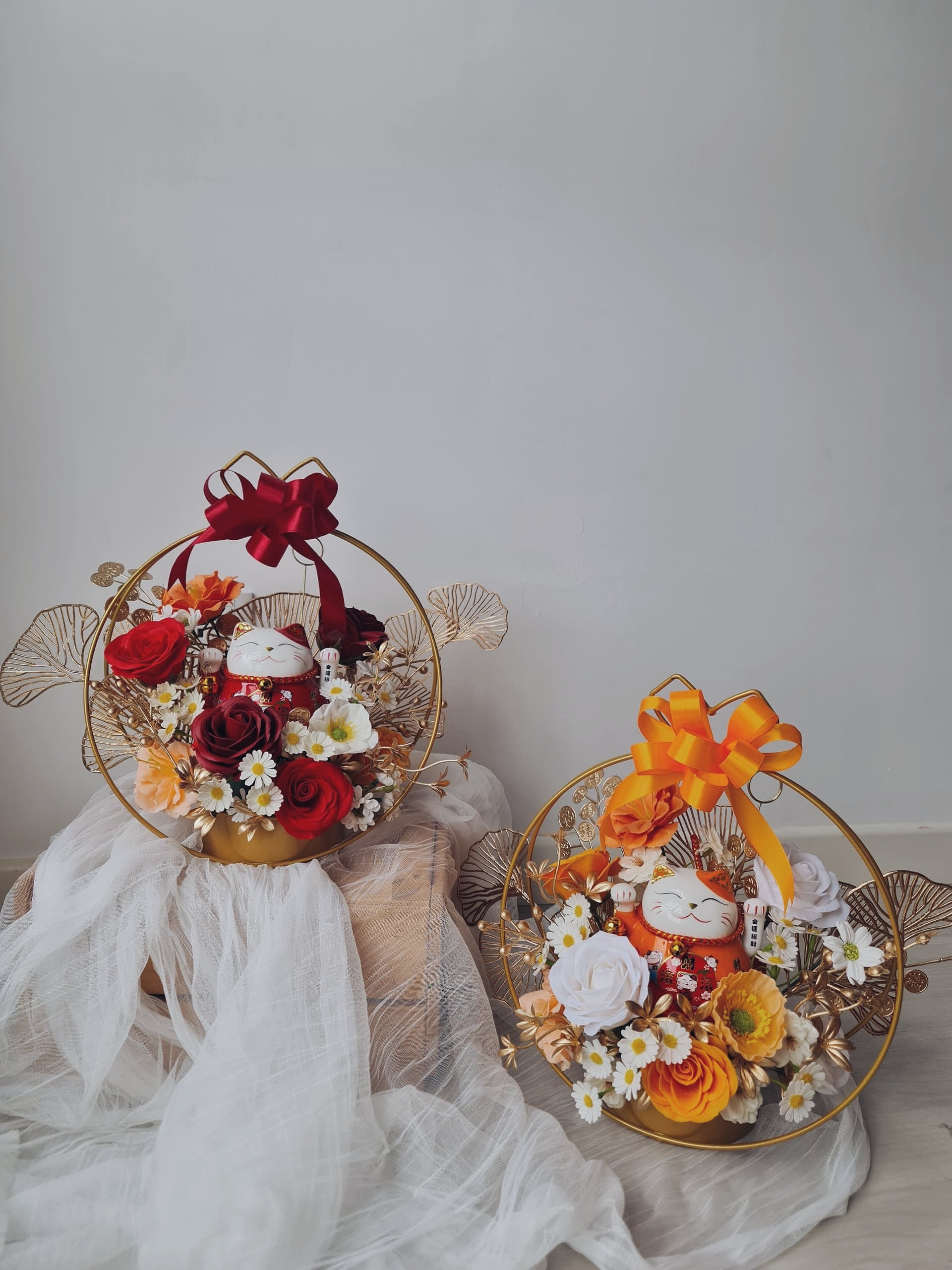 Crimson Fortune or Golden Bloom Soap Flower