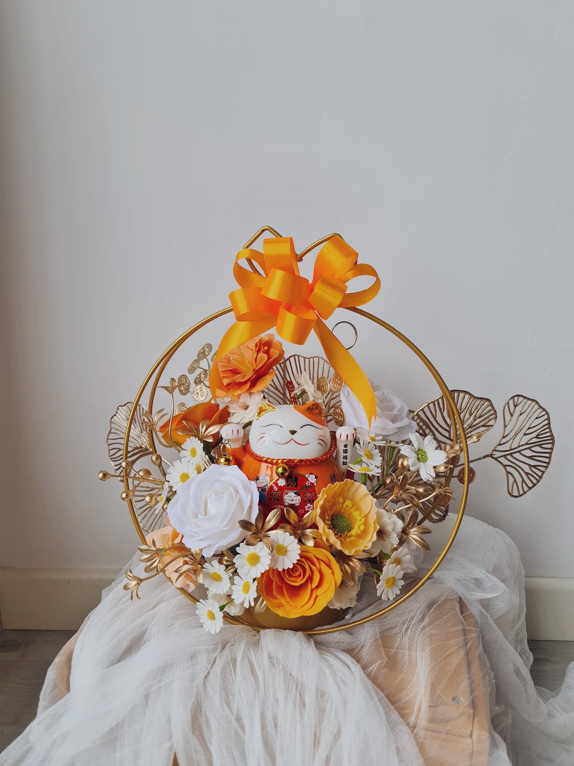 Crimson Fortune or Golden Bloom Soap Flower