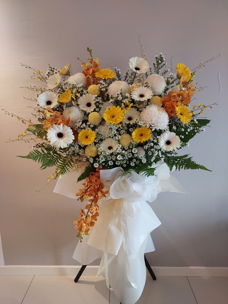 Serenity condolence flower stand