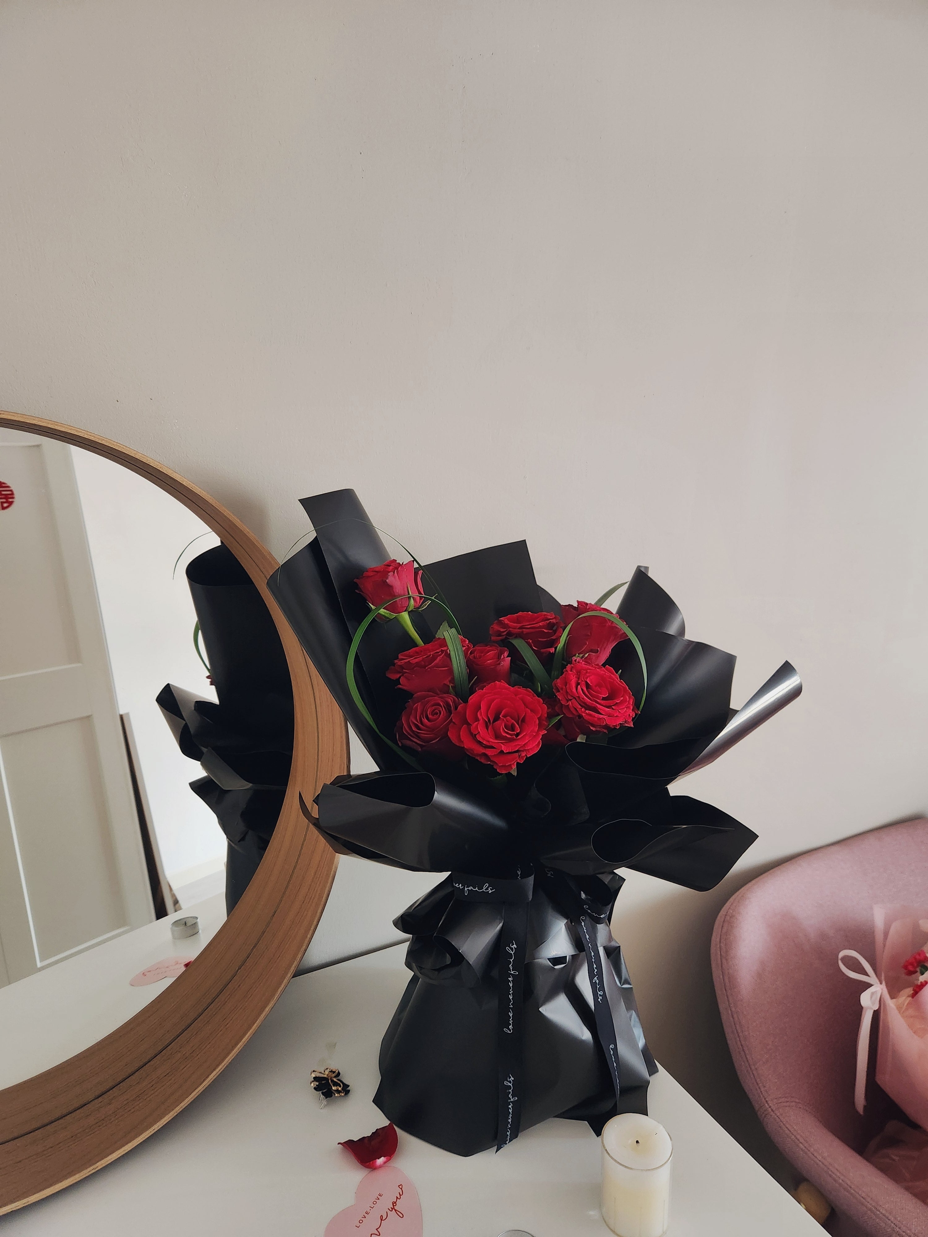 Midnight Passion Rose Bouquet