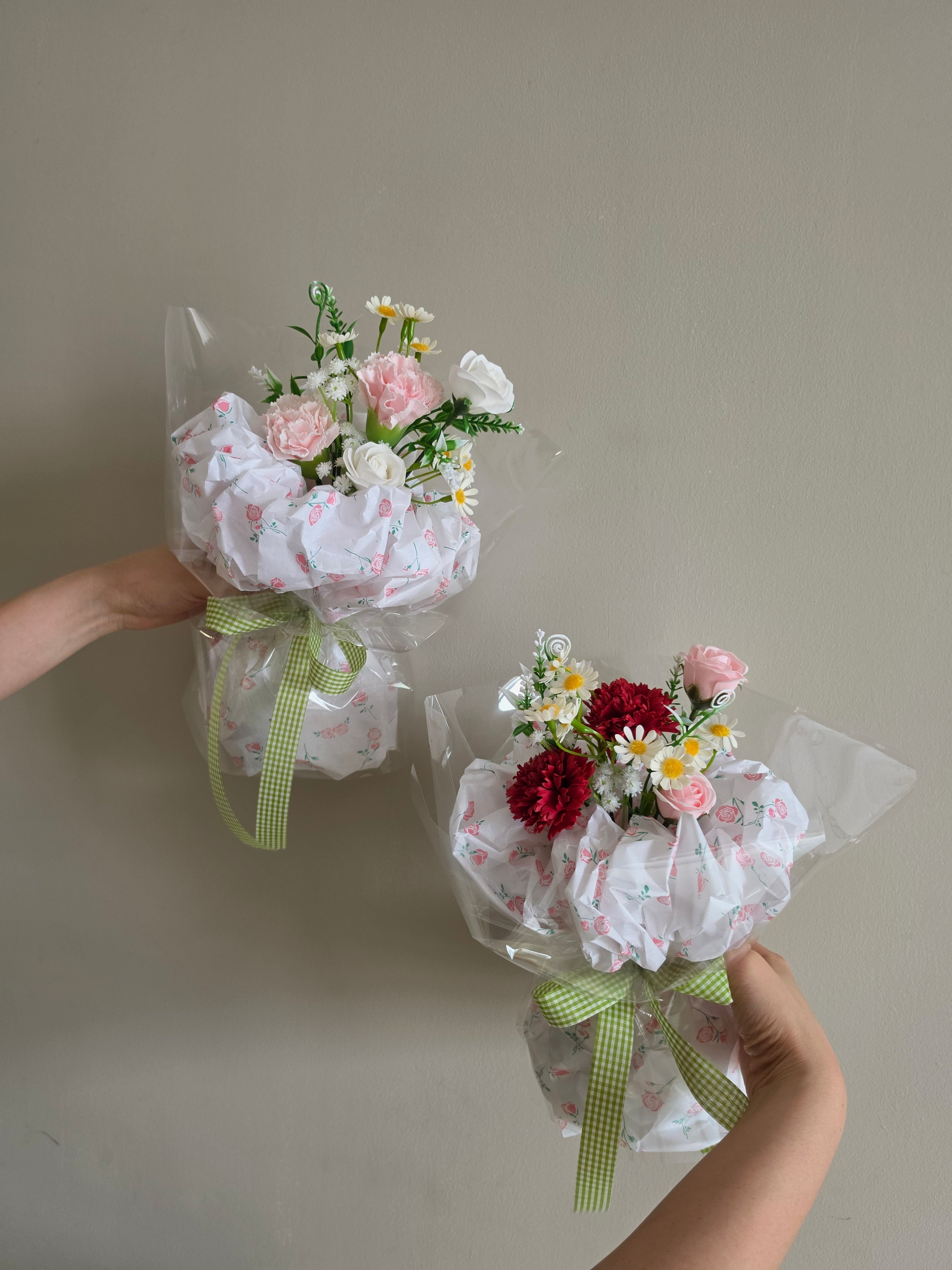 Lime Garden Pop Soap Carnation Bouquet