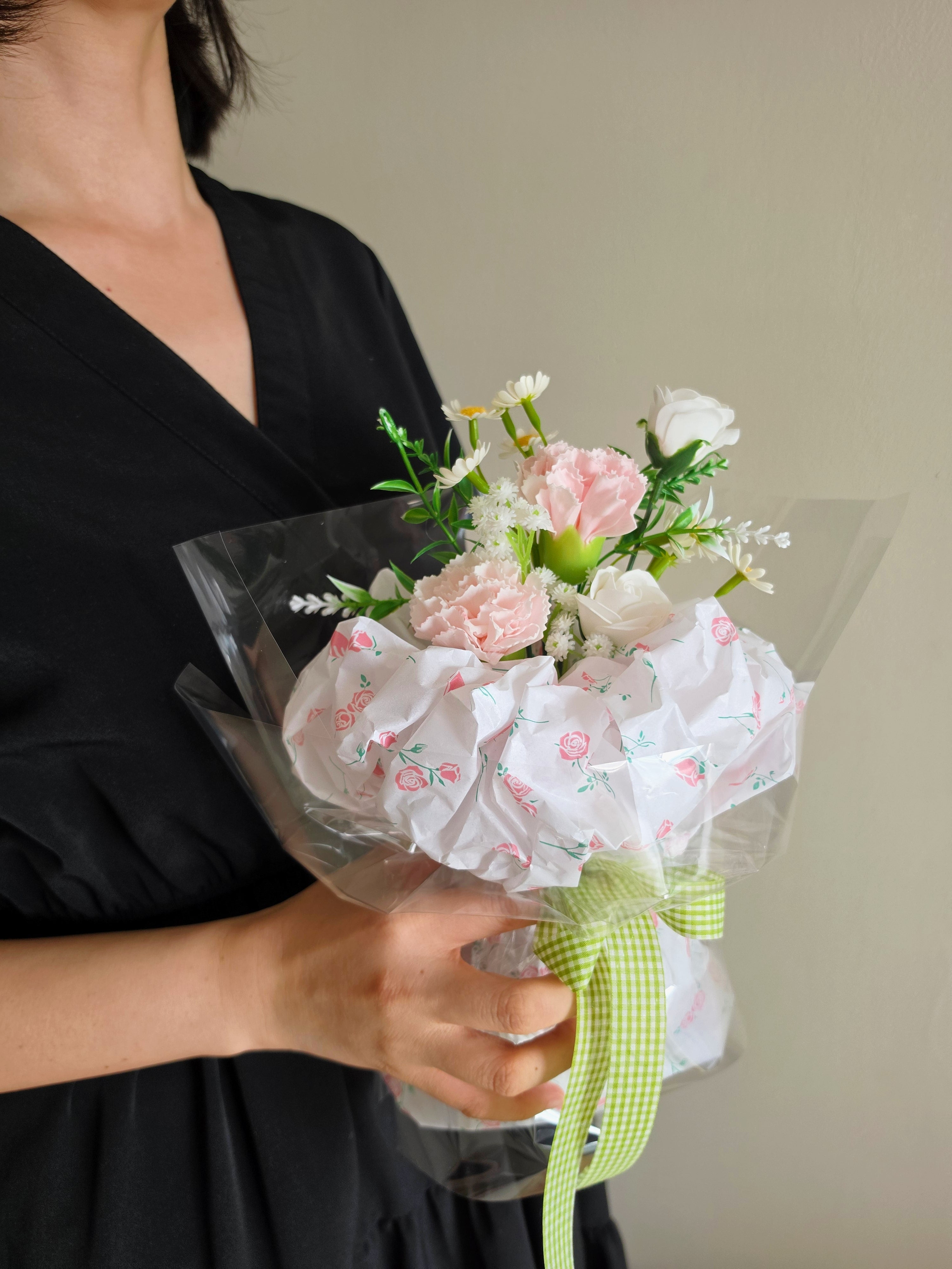 Lime Garden Pop Soap Carnation Bouquet