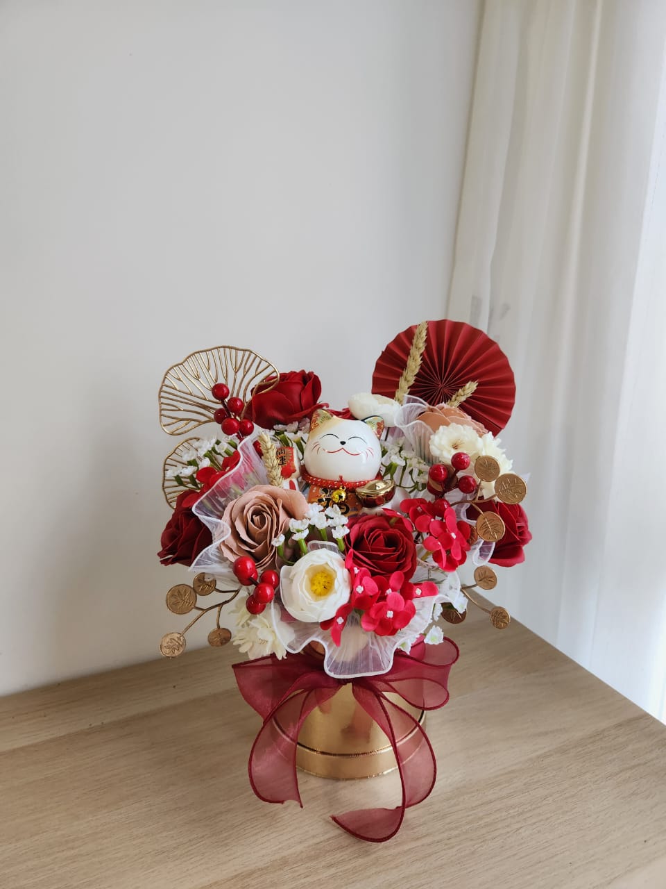 Huat Huat Happiness Soap Flower Basket