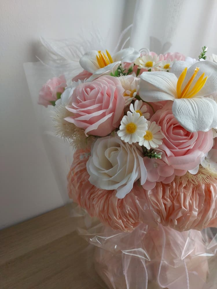 Pinkfriend Soap Flower Bouquet