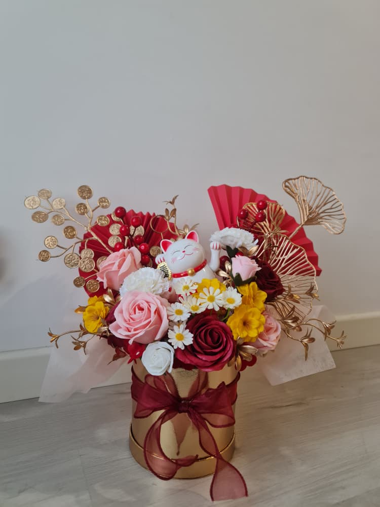 Gold Rush Soap Flower Basket