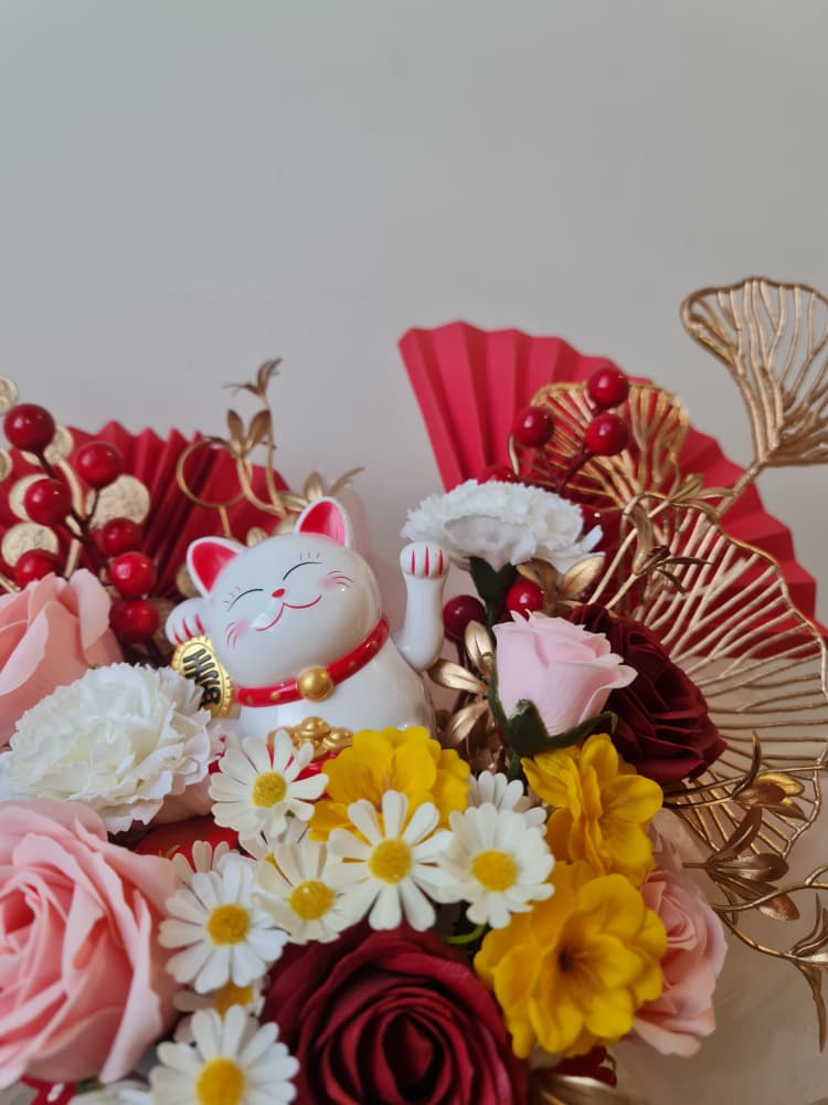 Gold Rush Soap Flower Basket