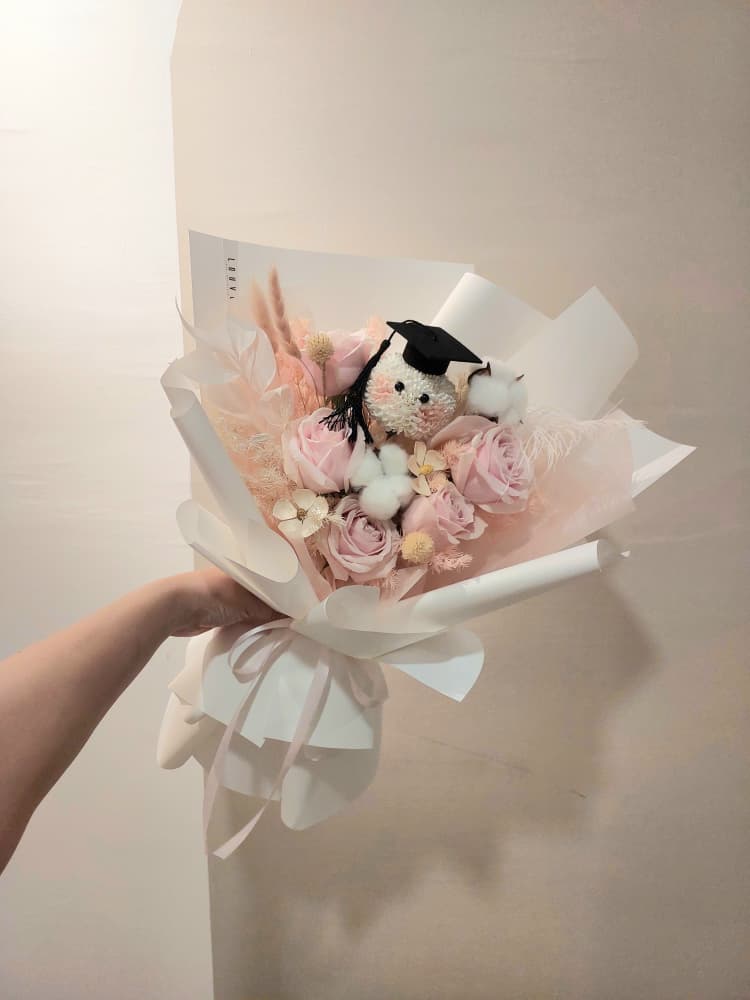Little Grad Soap Flower Bouquet