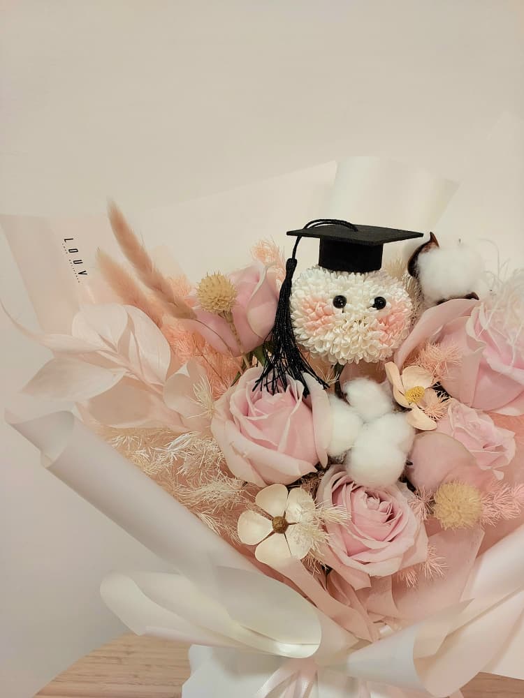 Little Grad Soap Flower Bouquet