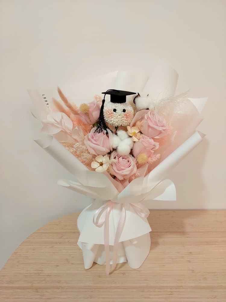 Little Grad Soap Flower Bouquet