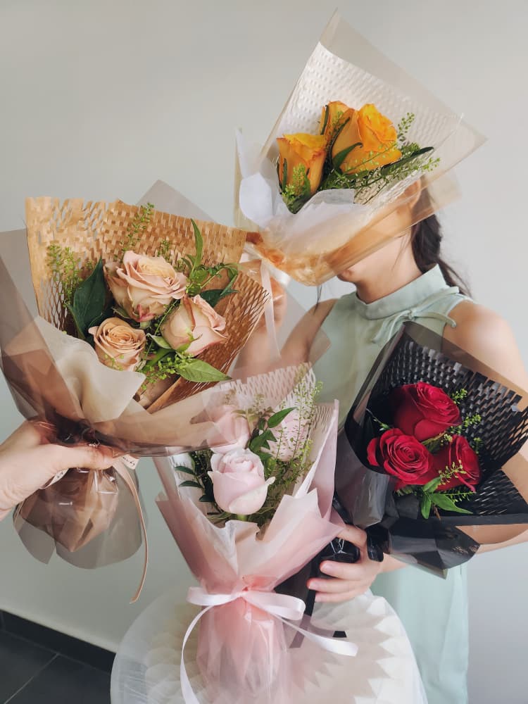 3 in 1 Fresh Rose Bouquet