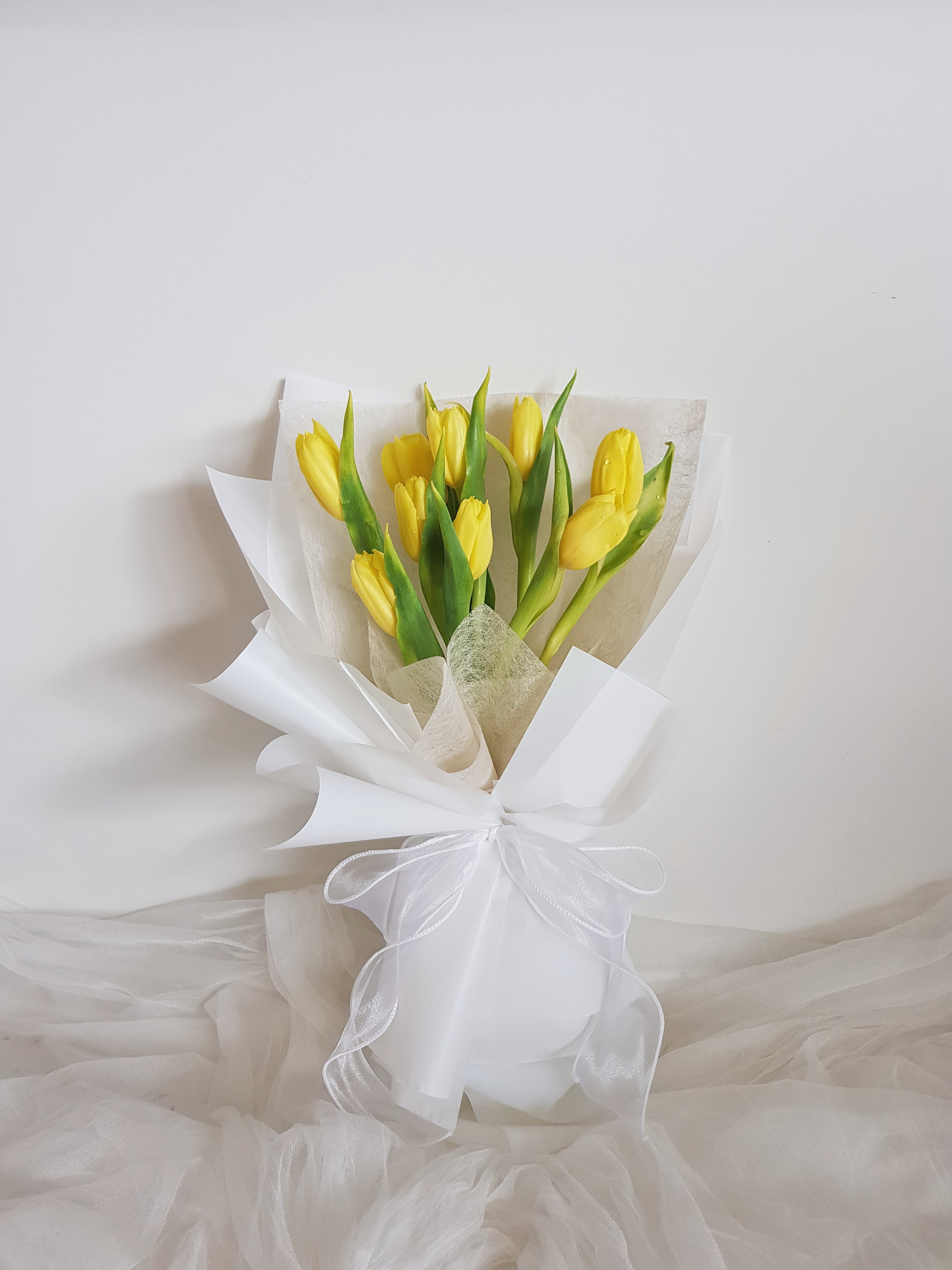 Yellow Tulip Flower Bouquet