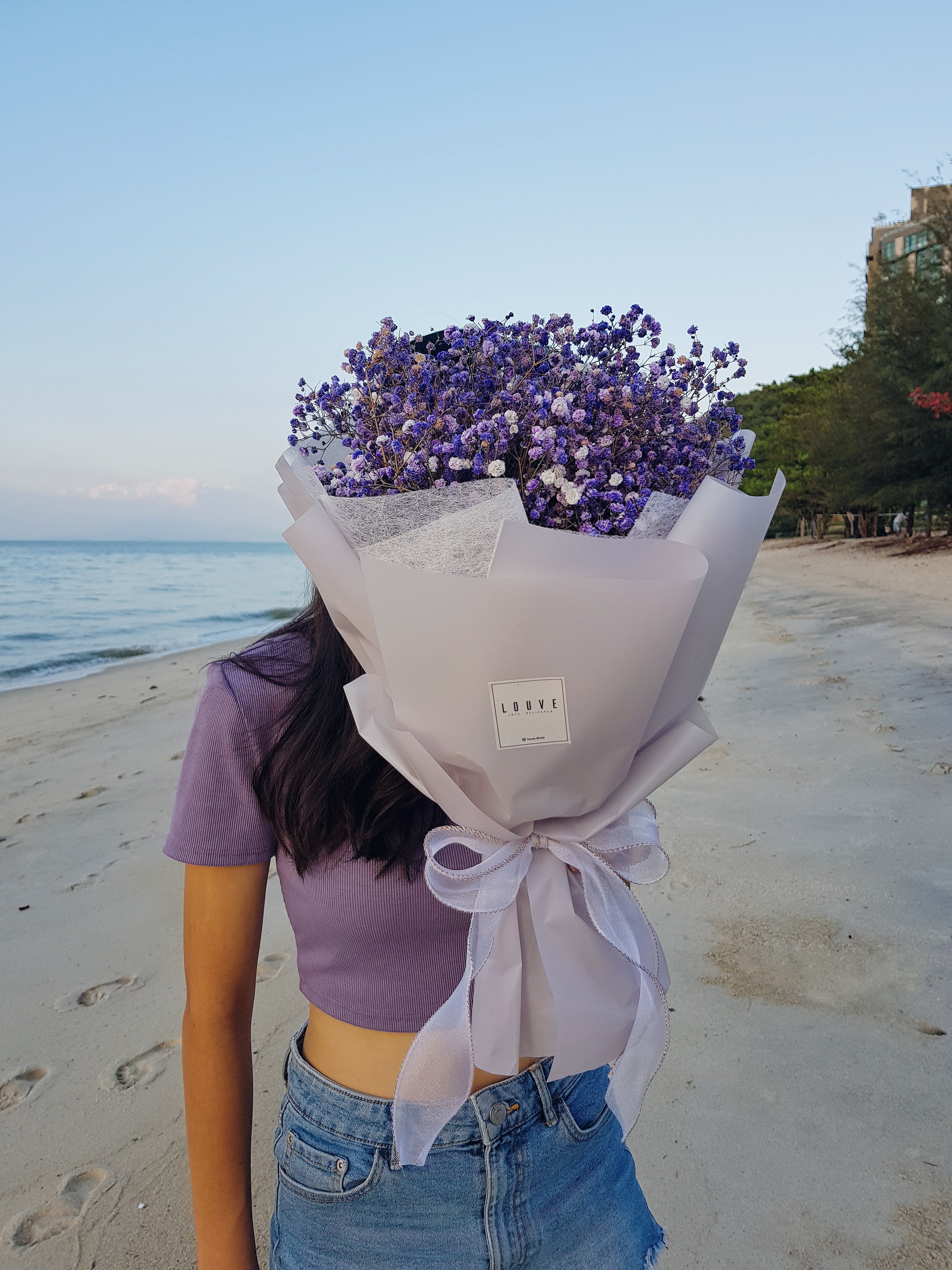 Purple Baby Breath Bouquet