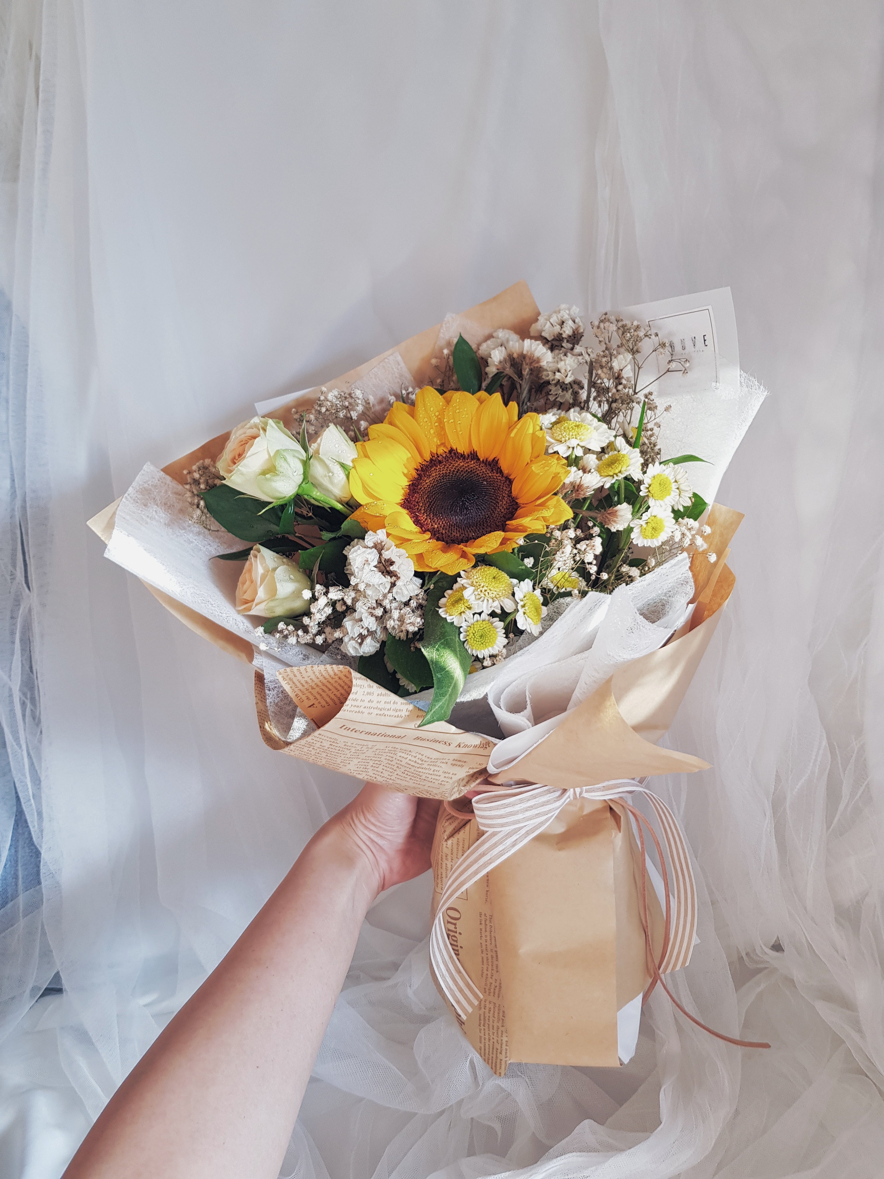 Educated Sunflower Flower Bouquet