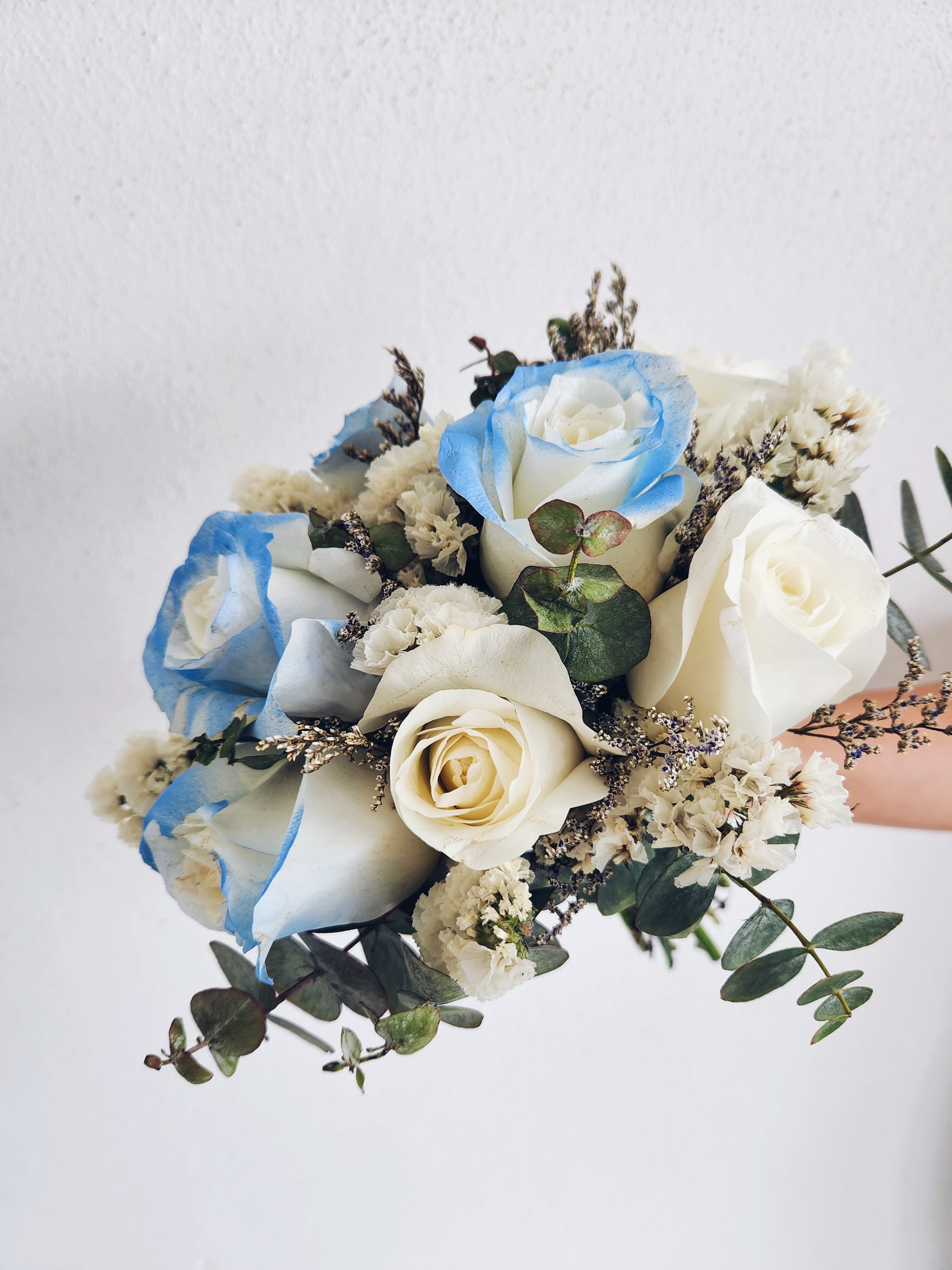 My Blue Bridal Bouquet