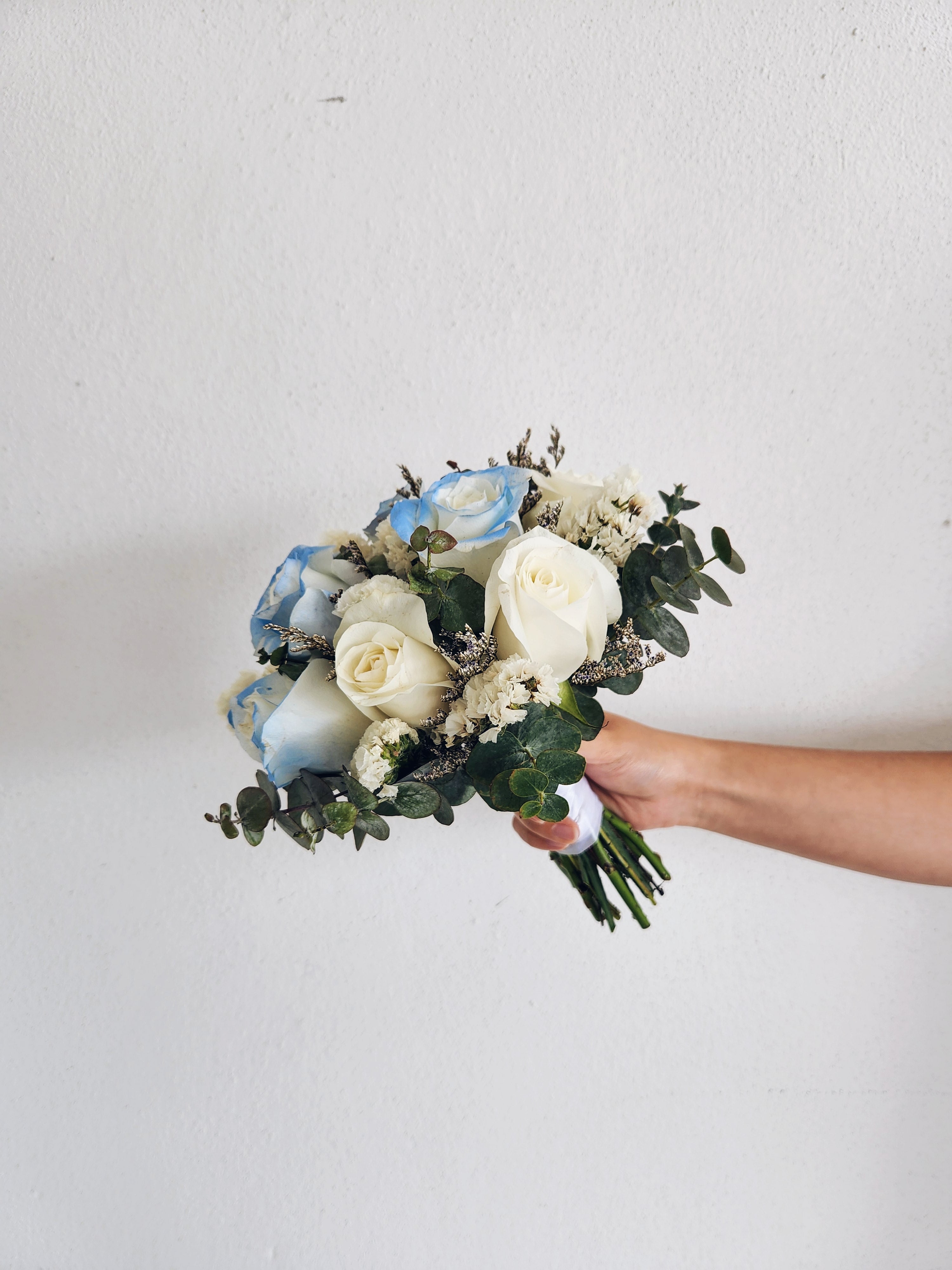 My Blue Bridal Bouquet