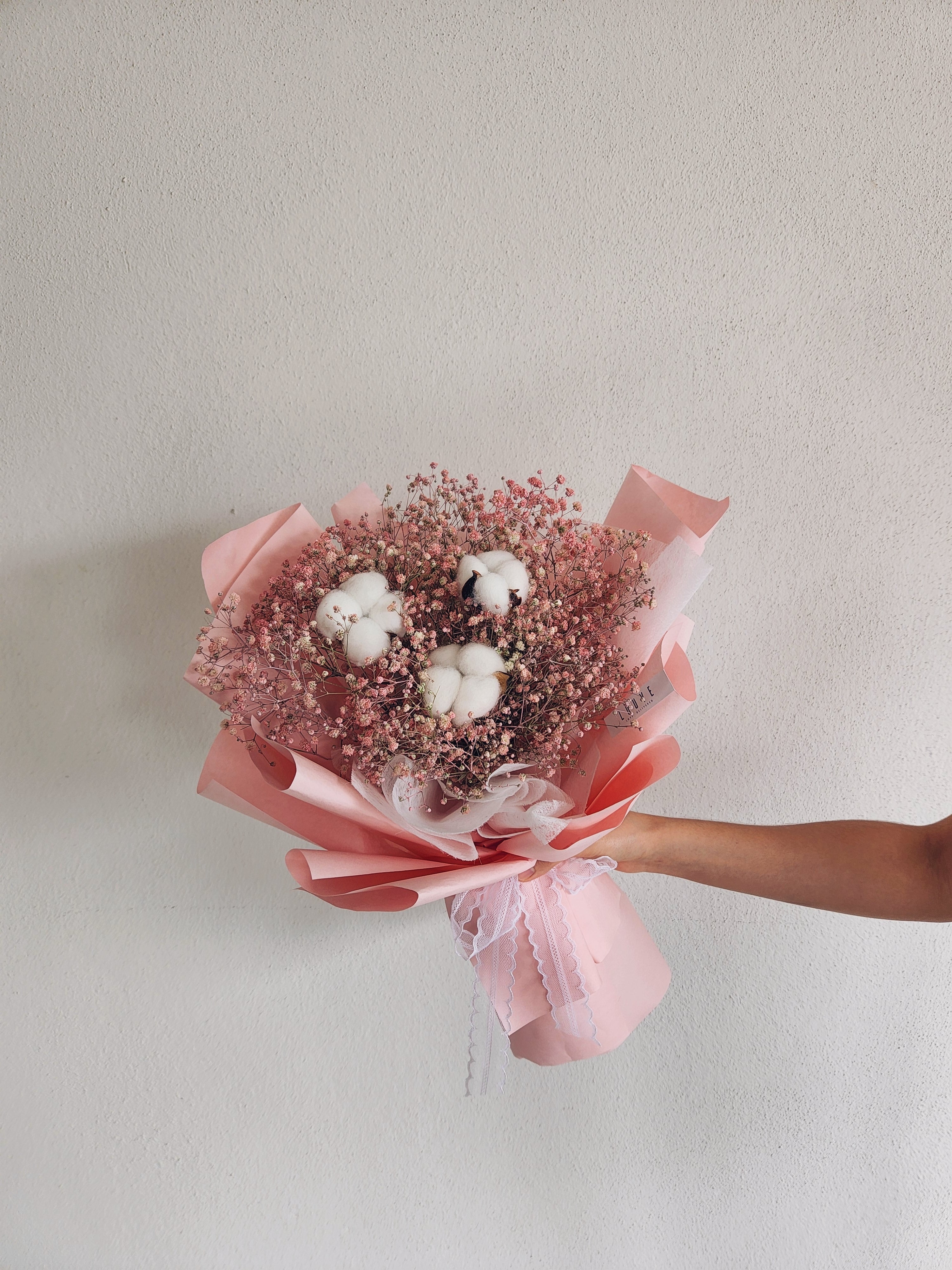 Cotton Fluffy Flower Bouquet