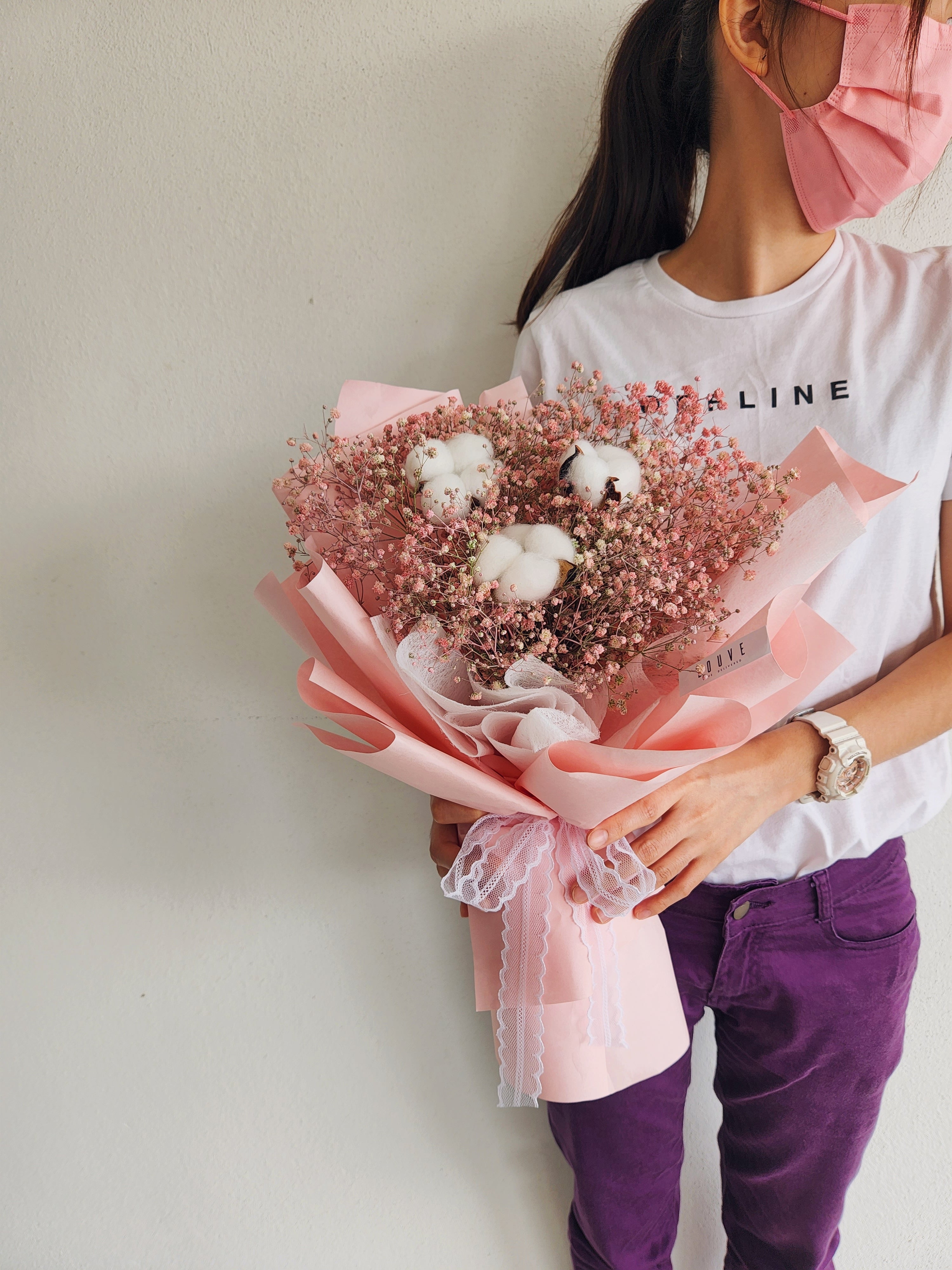 Cotton Fluffy Flower Bouquet