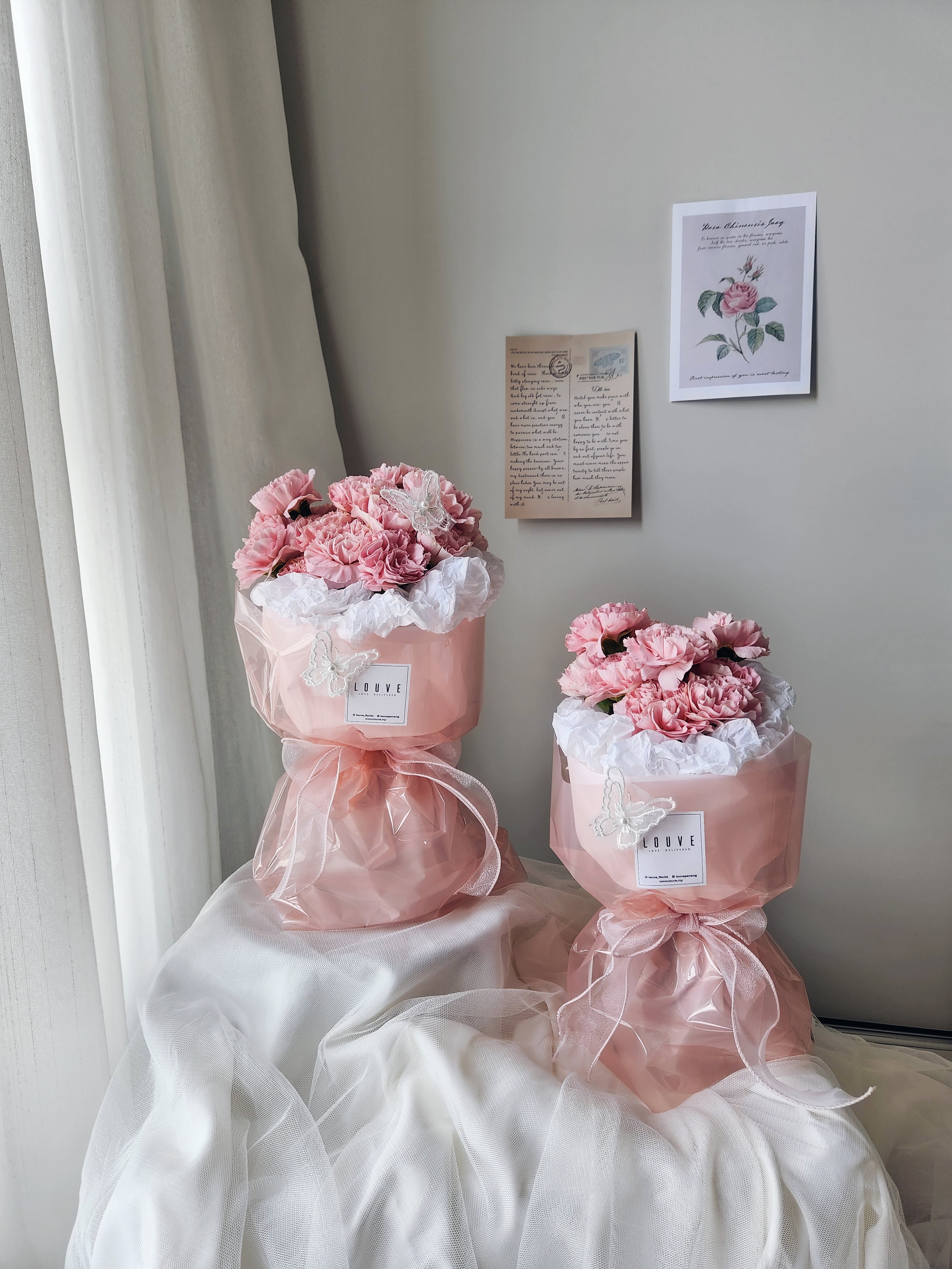 Ice Cream Carnation Bouquet (Pink)