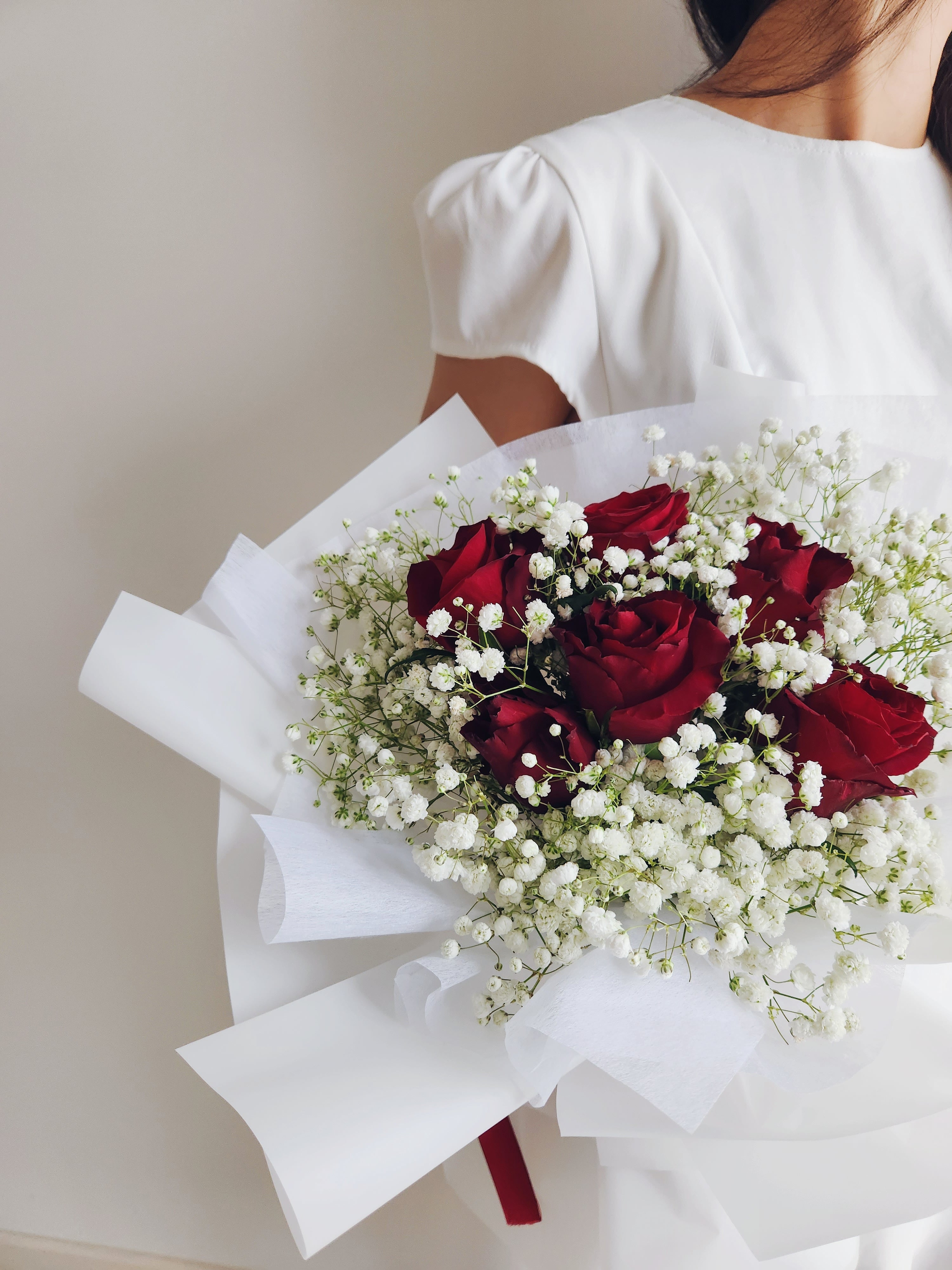 Ice Ice Red Rose Bouquet