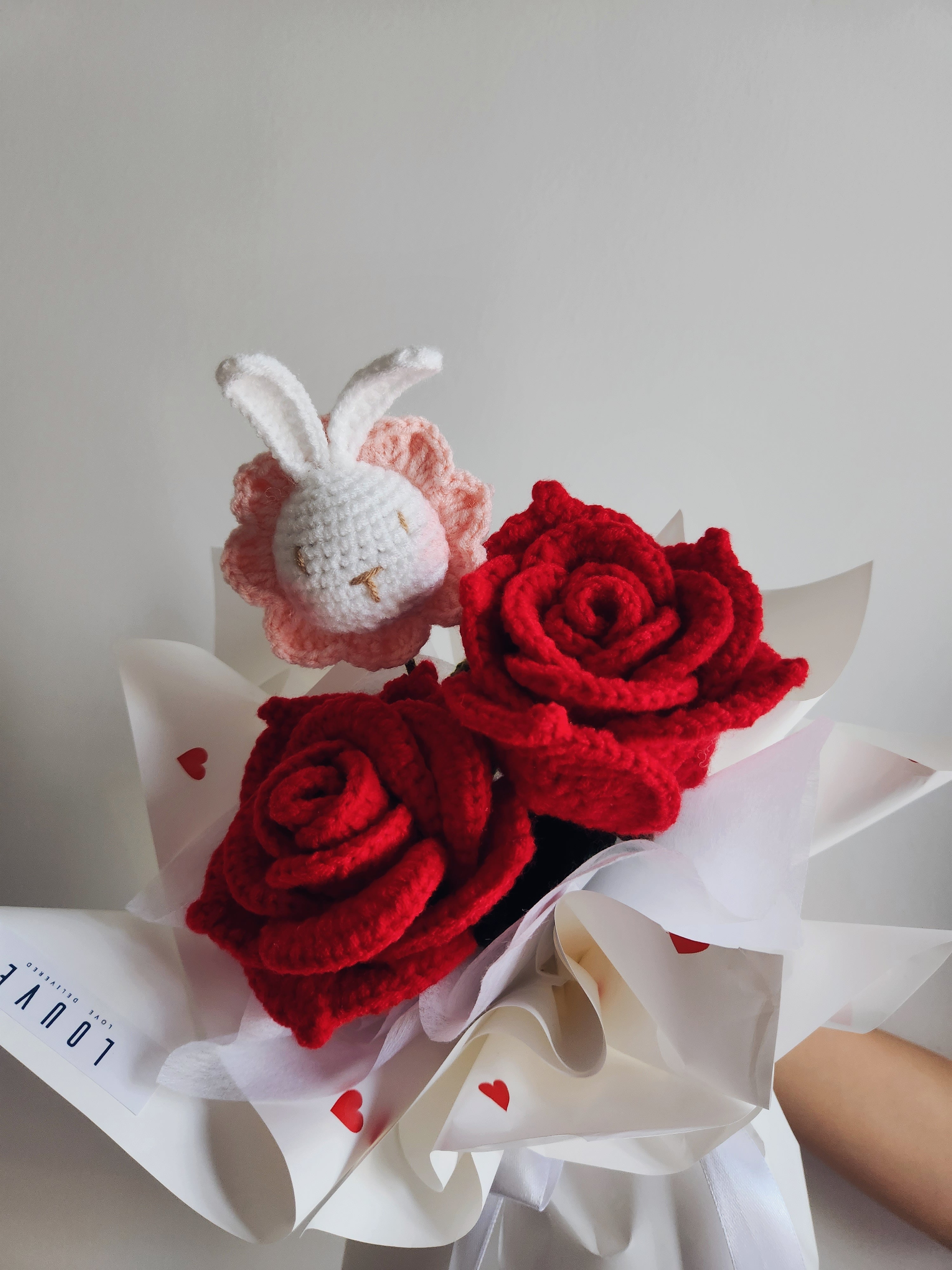 Emma Bunny Knitted Bouquet