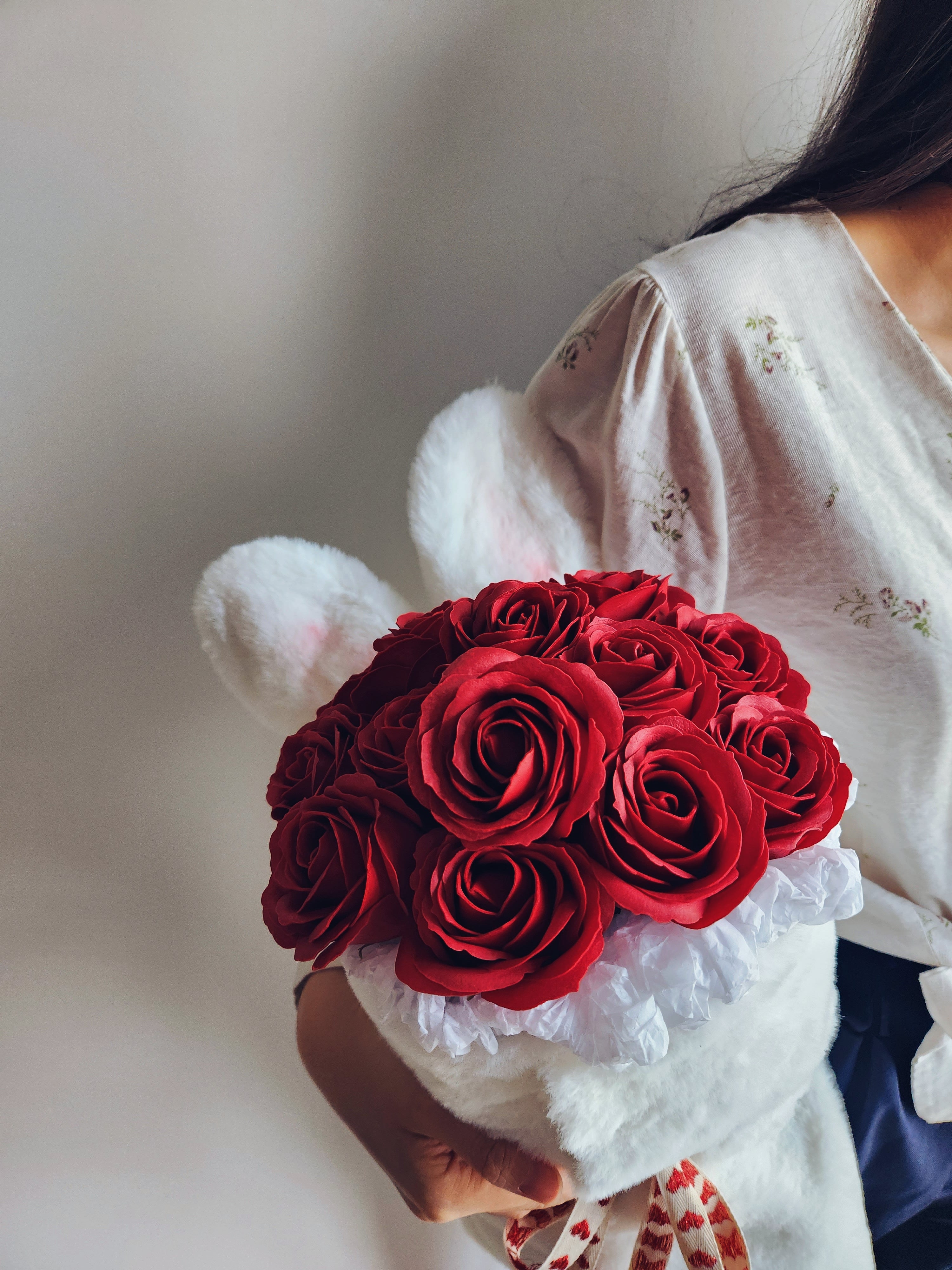 Snowball Rose Bouquet (Soap Flower)