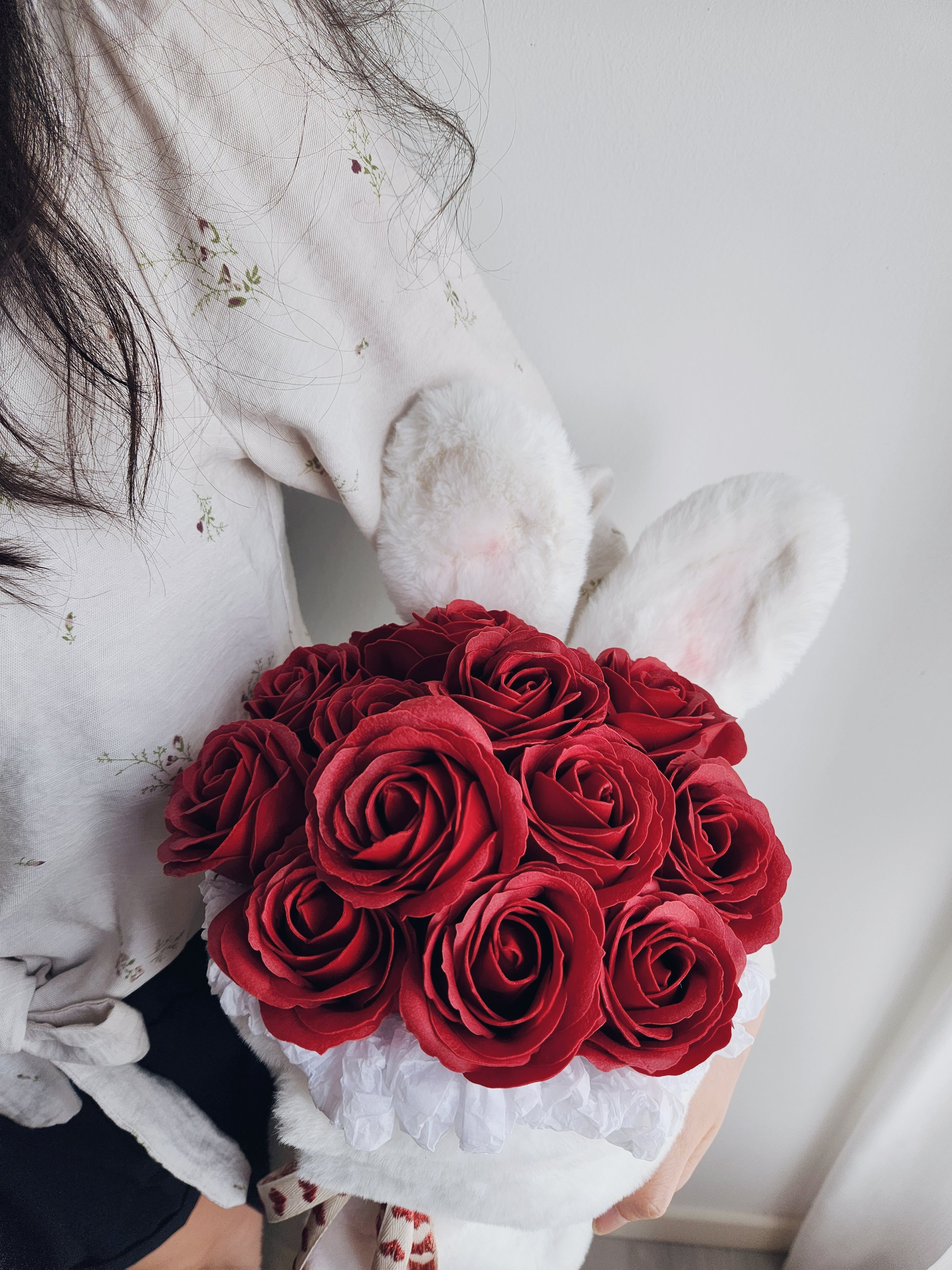 Snowball Rose Bouquet (Soap Flower)